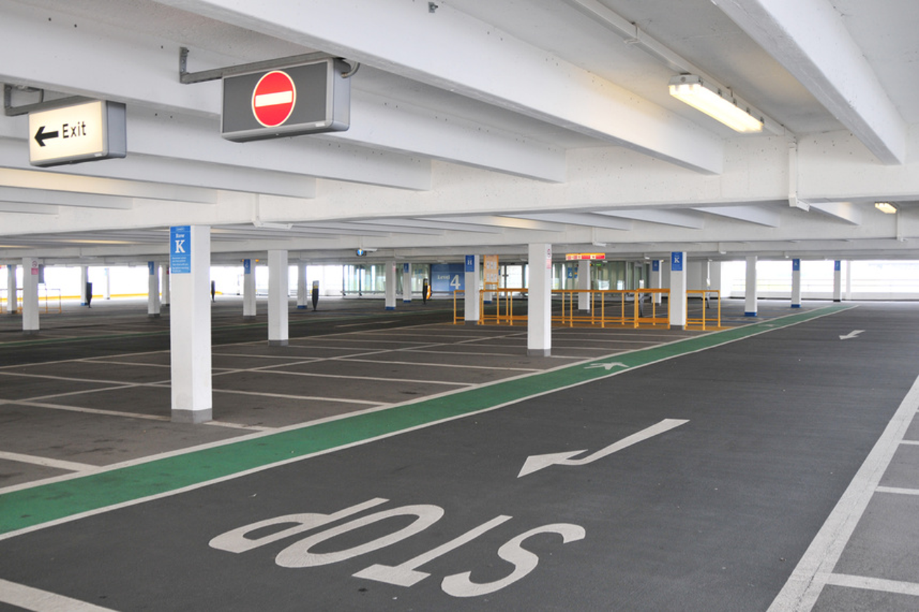 Prismo Vernisol Flooring indoor flooring paint applied in a car park